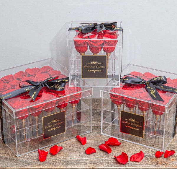 Rose Acrylic Boxes